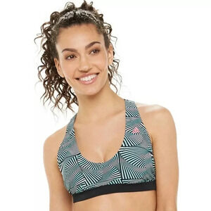 adidas Black Vortex V-Back Bikini Top Size M‎